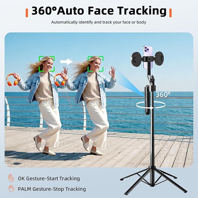 Auto Face Tracking Selfie Stick Tripod - Image 3