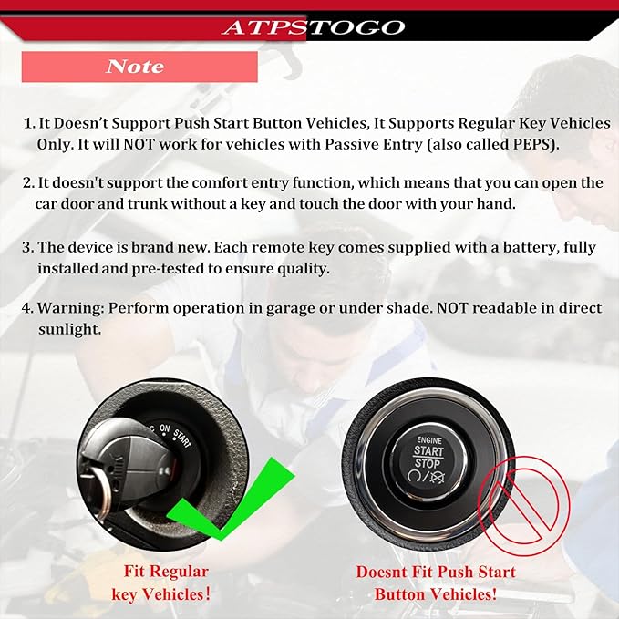 DIY Key Fob Replacement fits for Dodge Challenger Charger Durango Journey - Image 3