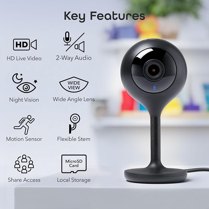Geeni Look 1080p Indoor Security Camera – 2-Pack Full HD WiFi Indoor Camera - Image 2