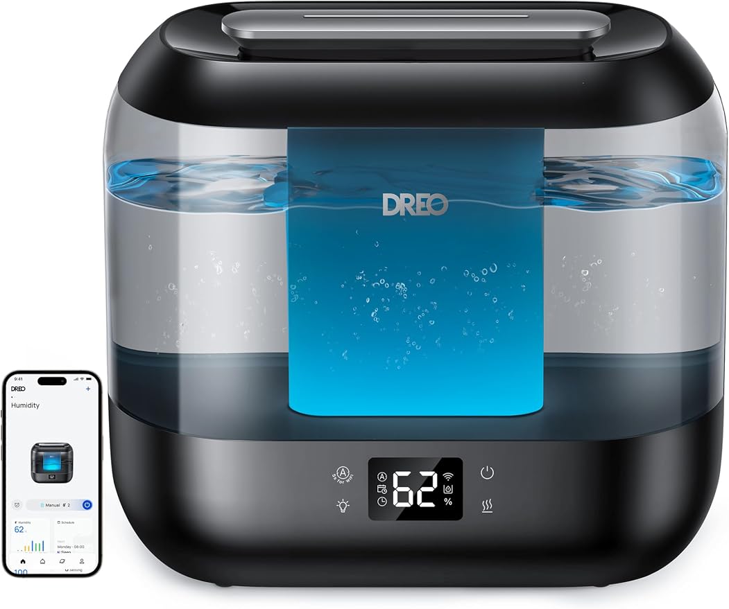 Dreo Humidifiers for Bedroom Home, Top-filled Smart Quiet Cool Mist Humidifiers & 4L Smart Humidifiers for Bedroom, Quiet Supersized Cool Mist Ultrasonic Humidifier, Standard - Image 5