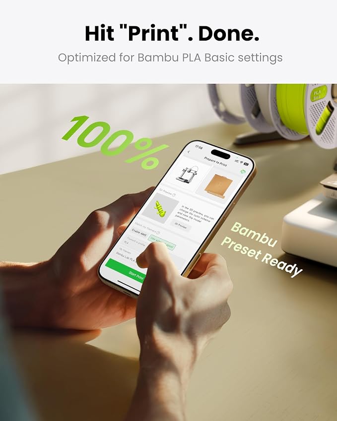 PLA Basic, Pre-Dried Refill Filament 1kg - Image 3