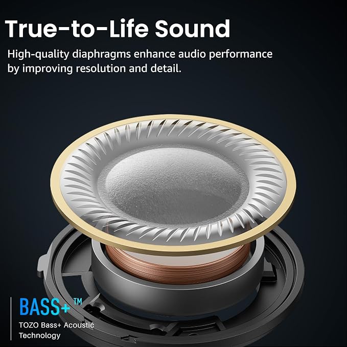 TOZO A1 Wireless Earbuds Bluetooth 5.3 Light Weight in Ear Headphones | IPX5 Waterproof, 2 Mics for AI Calls, Immersive Premium Sound Bass Ear buds with Charging Case, 32 Presets EQ via TOZO App - Image 9