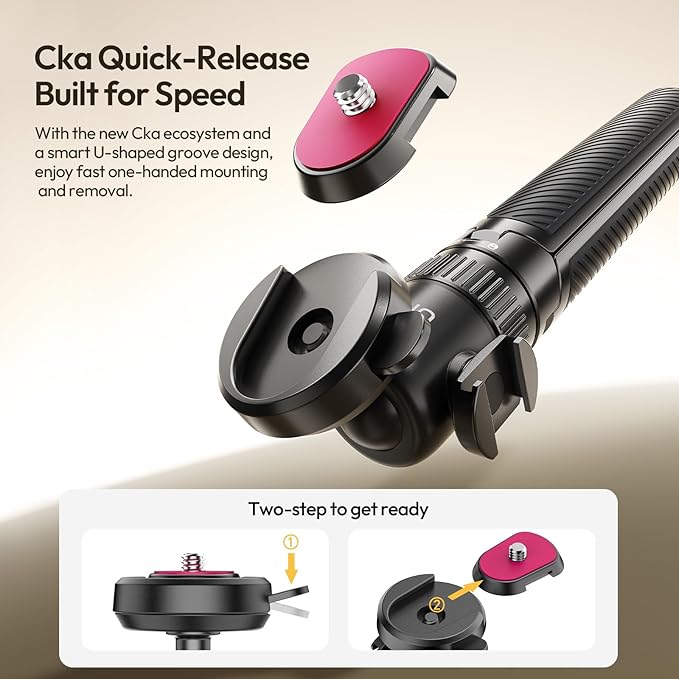 ULANZI MT90 Tripod Stand Vlog Handle Grip - Image 2