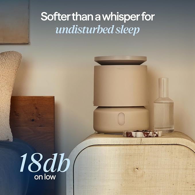 BLUEAIR Room Humidifier - DreamWell - 48Hr Top-Fill Mist-Free InvisibleMist Technology Aroma Stone for Essential Oils and Soothing Mood Lighting - Quiet Operation for Bedroom and Home Use, Beige - Image 6