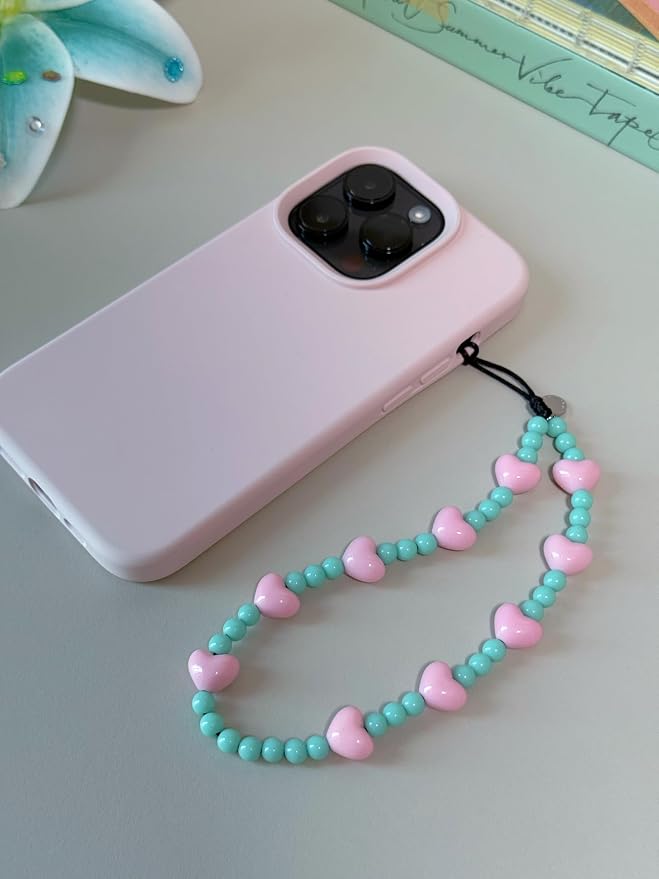 Drawwind Phone Charm Beaded Wristlet Strap Universal Cell Phone Lanyard Cute - Image 2
