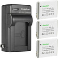 Kastar 3-Pack Battery and AC Wall Charger Replacement by Kastar