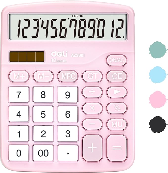 Calculator, Deli Standard Function Desktop Calculators by delioffice