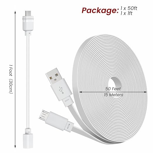 50ft Power Extension Cable Compatible - Image 8