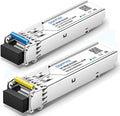 1 Pair 2.5Gbase-BIDI 20KM SFP Module, Gigabit Fiber Ethernet Transceiver by QSFPTEK