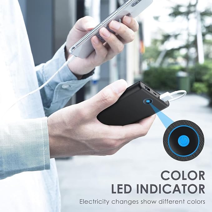 [2-Pack] Portable Charger Power Bank 20000mAh,Ultra Slim Fast Charging Battery Pack with Dual USB Outputs,Travel Essential Portable Phone Charger for iPhone 17/16/15/14/13/12/X,Galaxy S24-Black+Red - Image 6