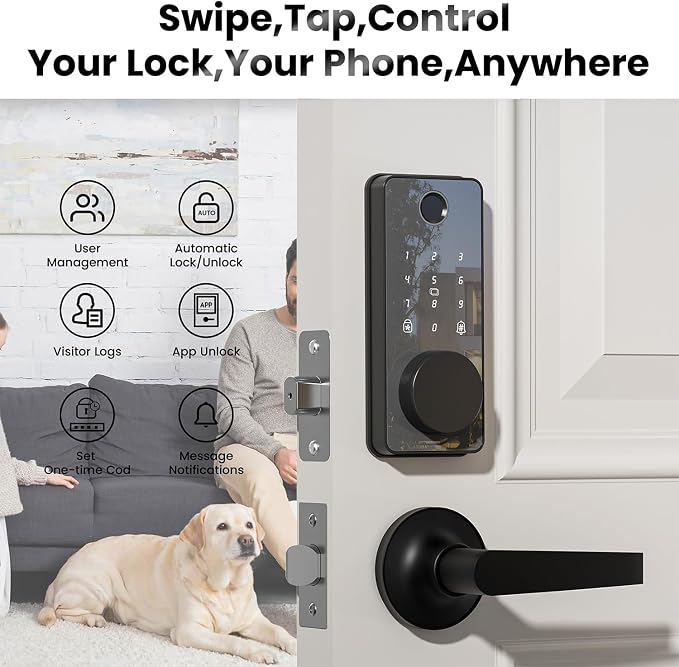 Fingerprint Door Lock, Biquole Keyless Entry Door Lock, Smart Lock - Image 3