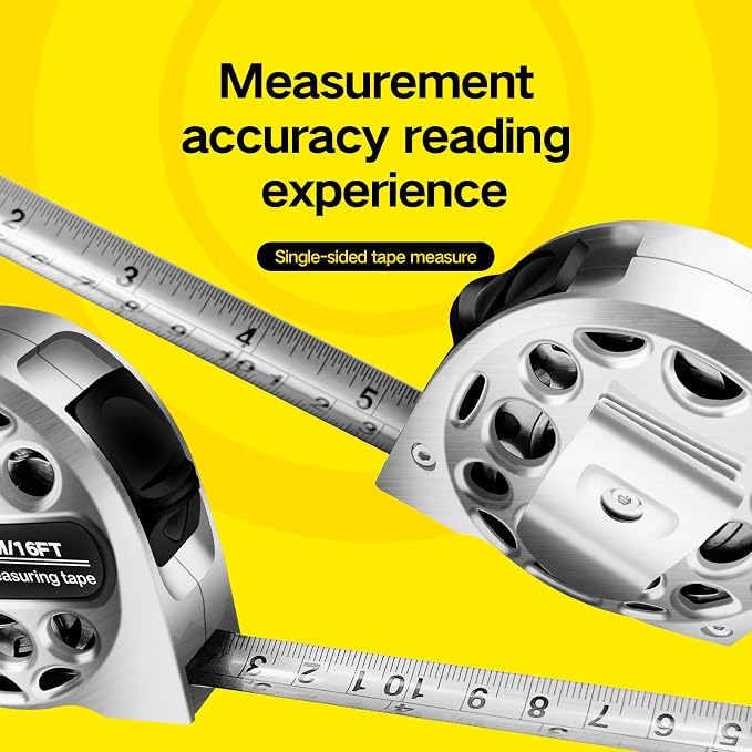 4-in-1 Laser Tape Measure with Laser Level Crosshairs |130ft/40m Laser - Image 6