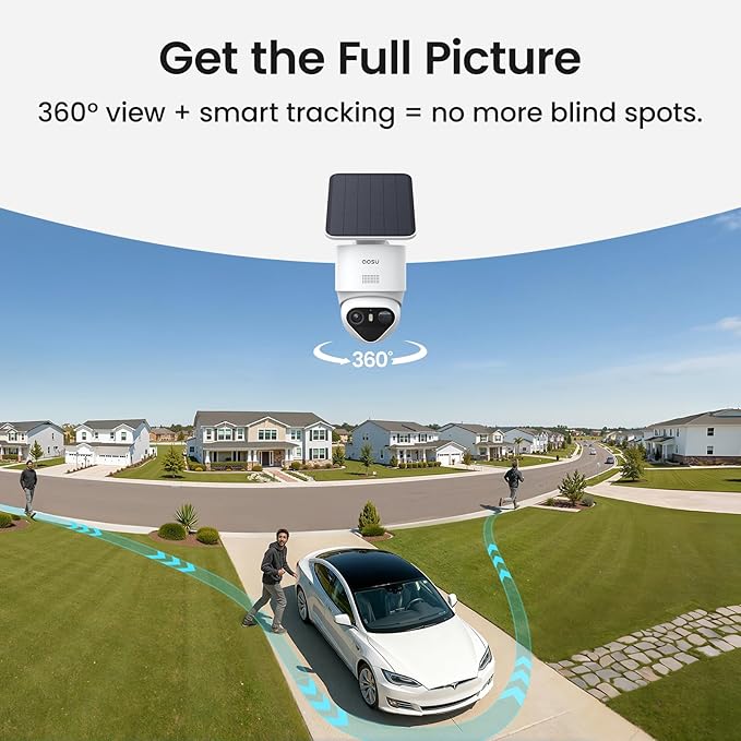 aosu T2 Ultra 4K Security Cameras Wireless Outdoor, TrueColor Night Vision - Image 3