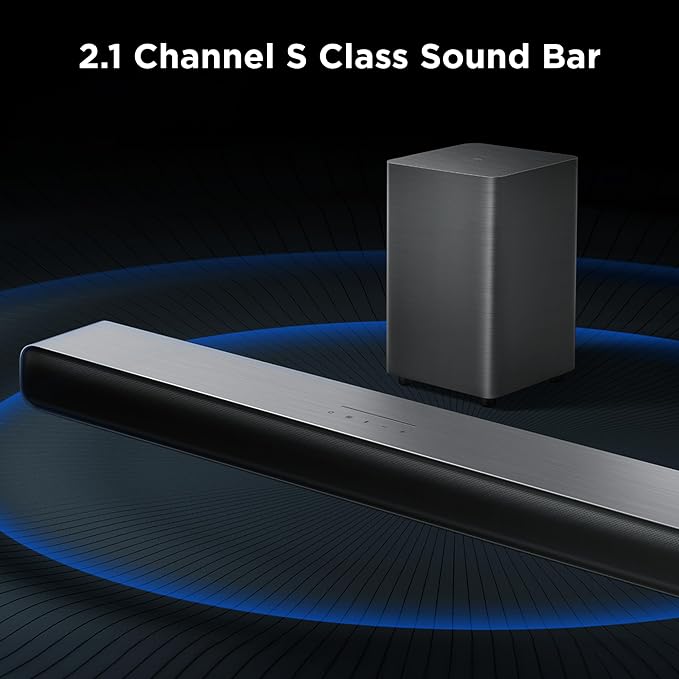 TCL S55H 2.1 Sound Bar with Wireless Subwoofer for Smart TV | Dolby Atmos DTS:X Auto Room Calibration| 220W Power Wireless Bluetooth Home Theater Audio | App Control & Remote Control | Latest Model - Image 2