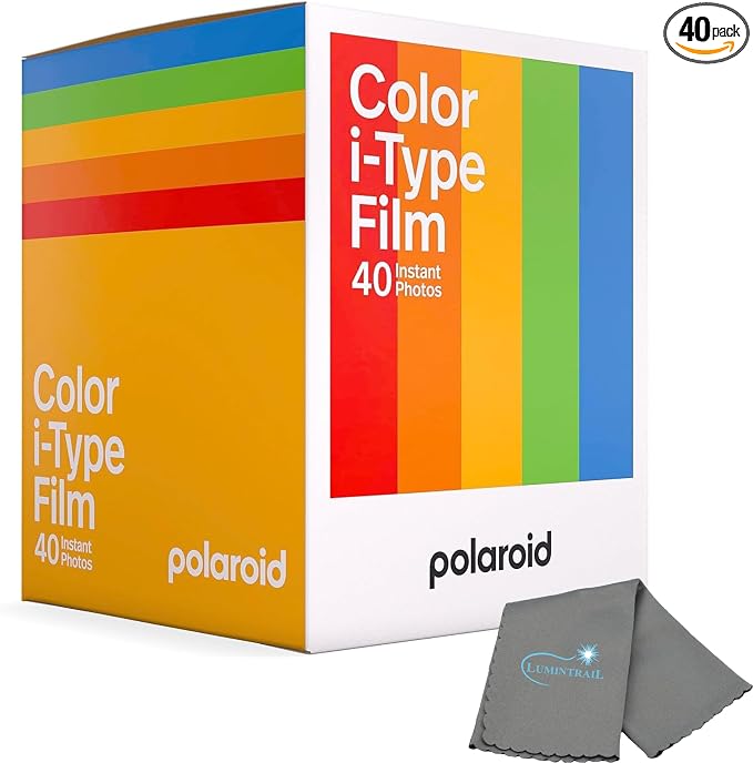 Polaroid Instant Color Film for i-Type Cameras 5 Pack, 40 Instant Photos by Lumintrail