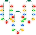 Blowata 50PCS Christmas Light up Necklace, 3 Glow Modes Christmas Accessories by Blowata