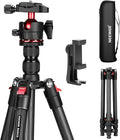 NEEWER Basics Carbon Fiber Travel Tripod, Arca Type Ball Head & Cell Phone by Neewer