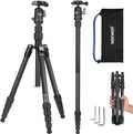 NEEWER Carbon Fiber Camera Tripod Monopod, 360° Ball Head, Anti Slip QR Plate by Neewer