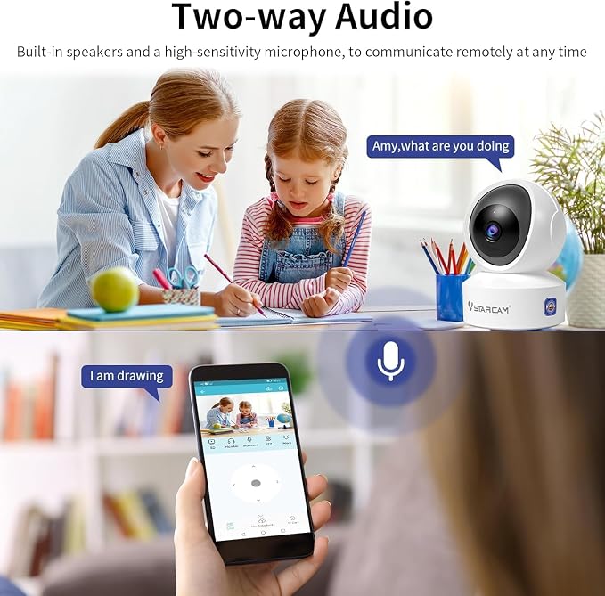 VSTARCAM Indoor Security Camera, 1080P HD WiFi Camera, Baby Camera, Pet Camera - Image 4