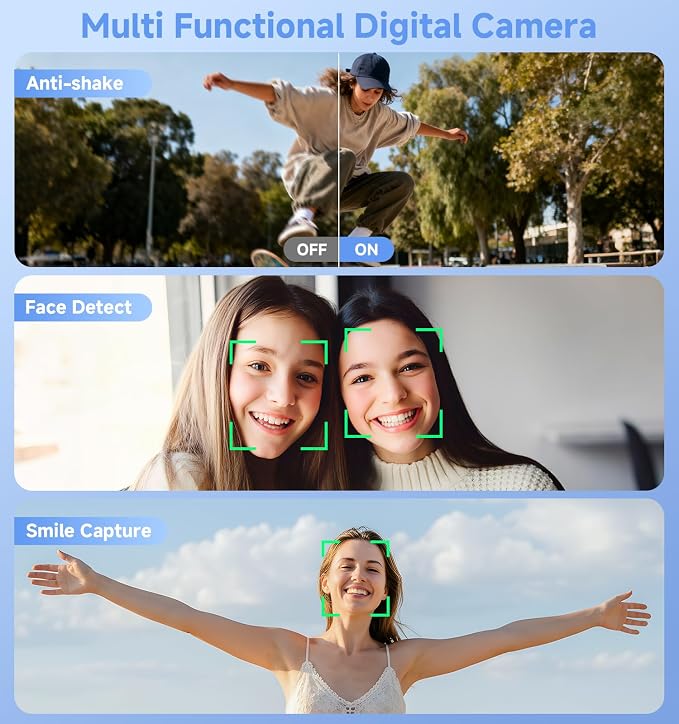 Compact Camera, 56MP Dual-Screen Digital Camera - Image 5