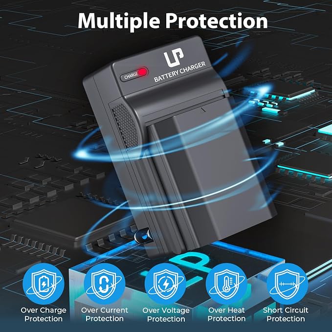 LP NP-FZ100 Battery and Charger, 2600mAh 2-Pack Replacement Battery - Image 3