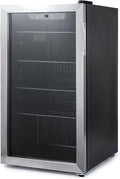BLACK+DECKER 3.3 Cu. Ft. Beverage Cooler, BDB31HS | Beverage Fridge with Double Pane Glass Door, Drink Fridge with 112-Can Capacity for Home Bar and Home Office with LED Display by Unknown