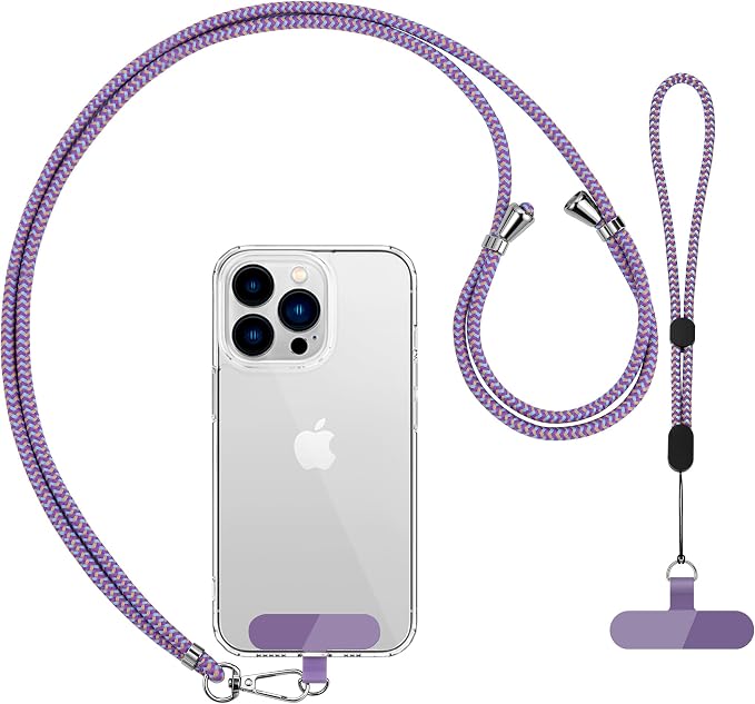 CACOE Phone Lanyard 2 Pcs-1 Pcs Adjustable Neck Strap, 2 Pads, Universal by CACOE