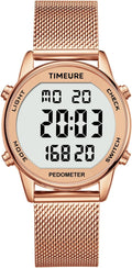 Women's Step Counter Pedometer Watch by TIMEURE