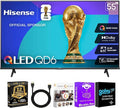 Hisense 55" QD6 Series 4K QLED Fire TV Bundle with HDMI Cable | 4K QLED, Fire TV, HDMI Cable, 12-Month CPS Plan & Streaming Bundle by Hisense