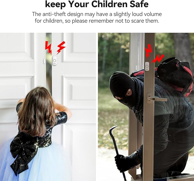 Door Alarms for Kids Safety, VOXON Door Alarm for Home Security Personal - Image 4