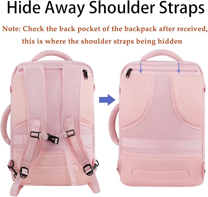 MATEIN 45L Womens Travel Backpack, Extra Large Carryon Backpack Fits Overhead - Image 6