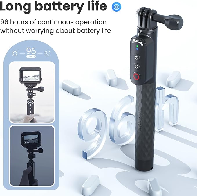 Remote Control Selfie Stick Rechargeable Waterproof 100CM Stretchable Compatible - Image 4