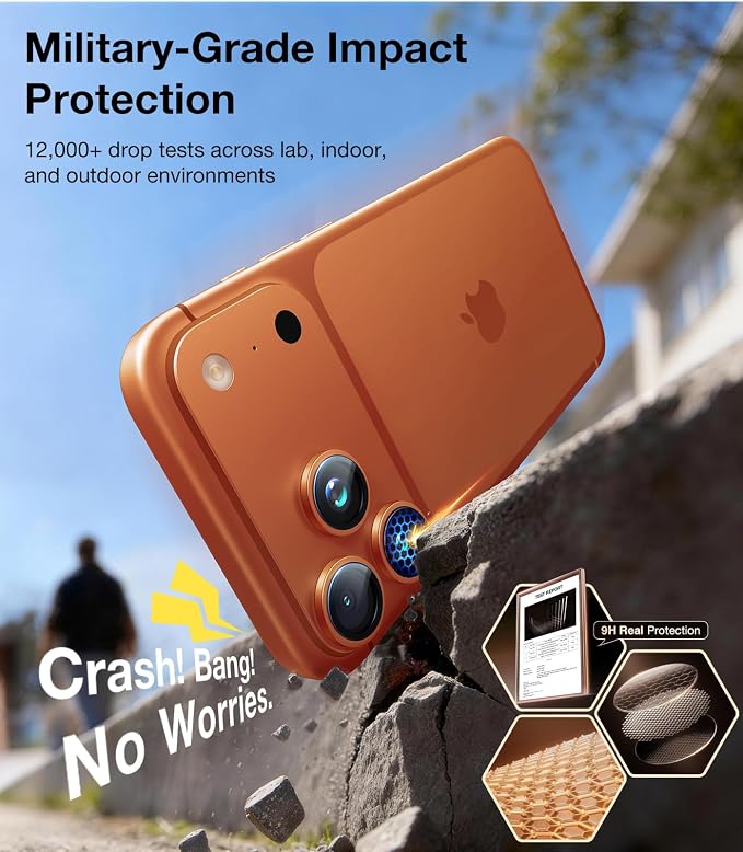 UltraGlass UNBREAK 9H+ Glass for iPhone 17 Pro Max/17 Pro Camera Protector - Image 3