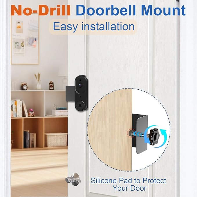 Anti-Theft Doorbell Mount No Drill Compatible - Image 3