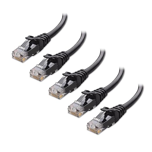 Cable Matters 10Gbps 5-Pack Snagless Cat 6 Ethernet Cable - 14ft by CableMatters