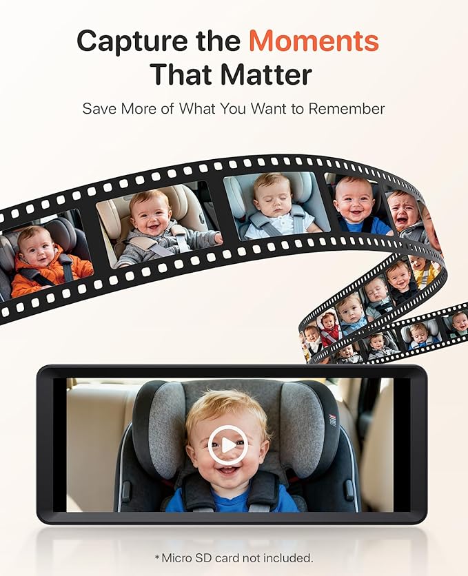 Luckview BM5 MAX 1080P Dual Baby Car Camera - Image 5