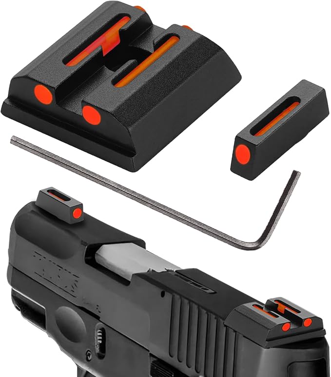 No-Tritium Fiber Optic Red/Green Sights by TRSAIM