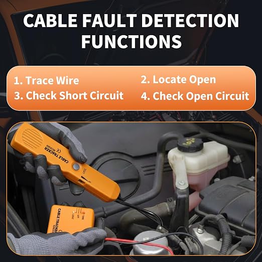 Automotive Circuit Tracer, 6-42V Wire Tracer & RJ11 Plug, Breaker Finder - Image 2
