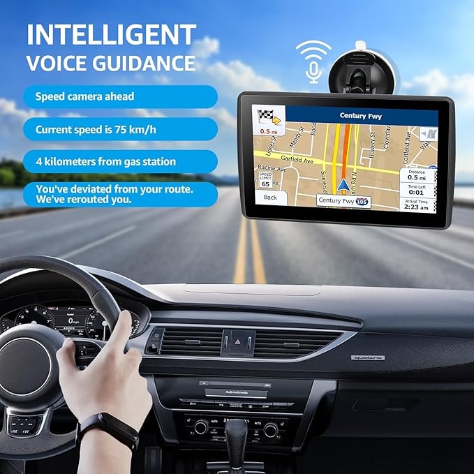 7 Inch GPS Navigator for Car Truck RV, 2026 Latest Map GPS for Car - Image 3