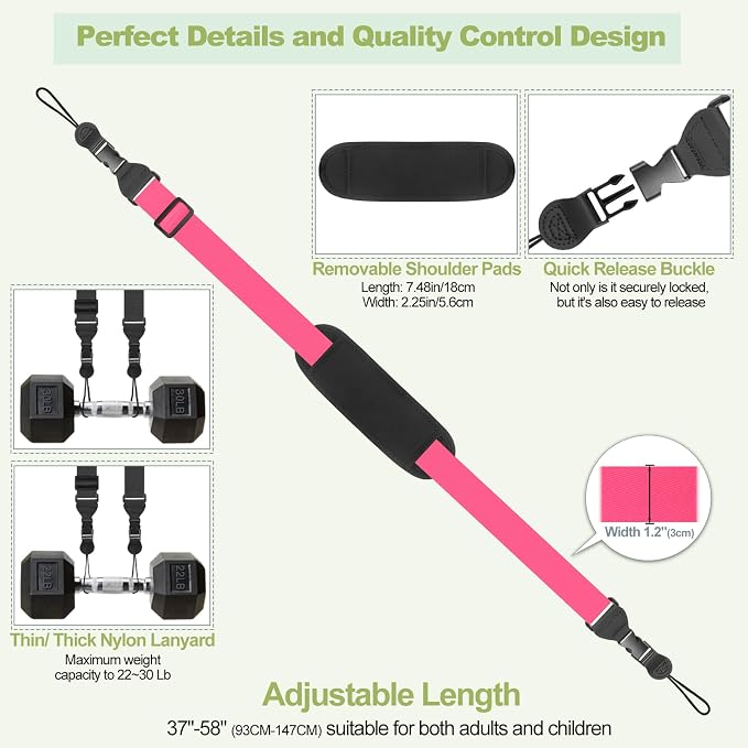 Universal Shoulder Strap, Removable Neoprene Padded Camera Strap, Adjustable - Image 6