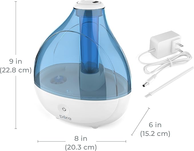 Pure Enrichment MistAire Ultrasonic Cool Mist Humidifier - Quiet Air Humidifier for Bedroom, Nursery, Office, & Indoor Plants - Lasts Up To 25 Hours - Image 7