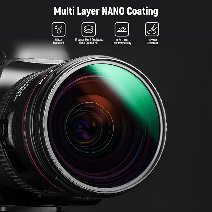 NEEWER 55mm Polarizer Filter, 24 Layer Multi Resistant Nano Coated MC CPL - Image 5