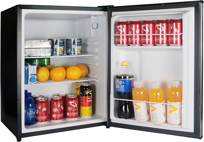 Magic Chef 2.4 Cu Ft All Refrigerator E-Star | 2.4-Cu. Ft. Mini Fridge, Stainless Steel - Image 8