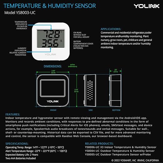 Smart Wireless Temperature Sensor/Humidity Sensor Wide Range - Image 8