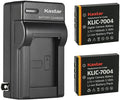 Kastar 2-Pack KLIC-7004 Battery and AC Wall Charger Replacement by Kastar