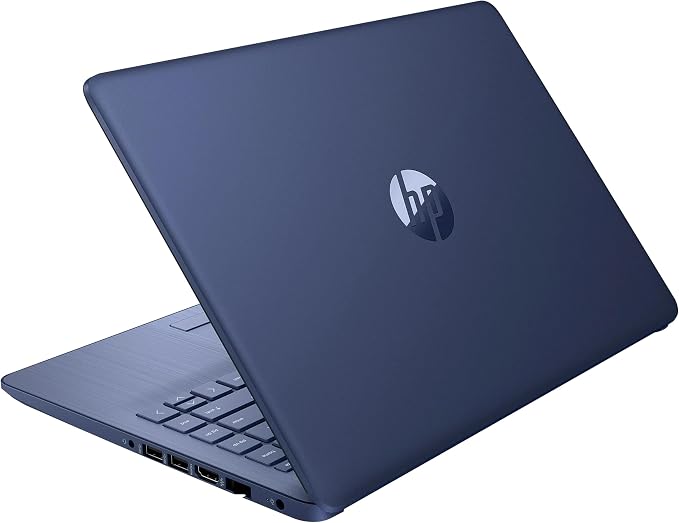 HP 14" HD Laptop, Windows 11, Intel Celeron Dual-Core Processor Up to 2.60GHz, 4GB RAM, 64GB SSD, Webcam, Dale Blue (Renewed) by Unknown