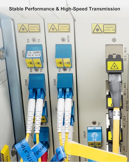 6 Pack 1M OS2 LC to LC Fiber Patch Cable, Individually Tested, LSZH Single Mode - Image 7