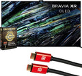 Sony QD-OLED 77 inch BRAVIA XR A95L Series 4K Ultra HD Smart Google TV Bundle with Deco Gear 4K HDMI 2.0 Cable w/Pure Copper Conductors x2 & CPS Exclusive 50 Month Protection (BEACH-CPS-505000) by Unknown