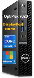 Dell OptiPlex 7020 Micro Desktop • Business Edition • Intel Core i5-14500T (14-Core, 20 Threads) • 16GB DDR5 • 512GB SSD • Dual DP + HDMI • Windows 11 Pro by Dell
