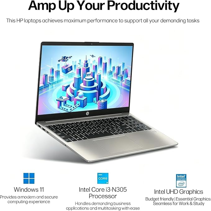 HP Pavilion 15.6 Inch FHD IPS Touchscreen Anti-Glare Laptop, Windows 11, 16GB RAM, 1TB SSD, Intel Processor Up to 3.8GHz, 11Hours Battery Life, Privacy Camera Shutter, Type-C, Cozy Cashmere - Image 4